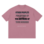 Other people's perception of.....